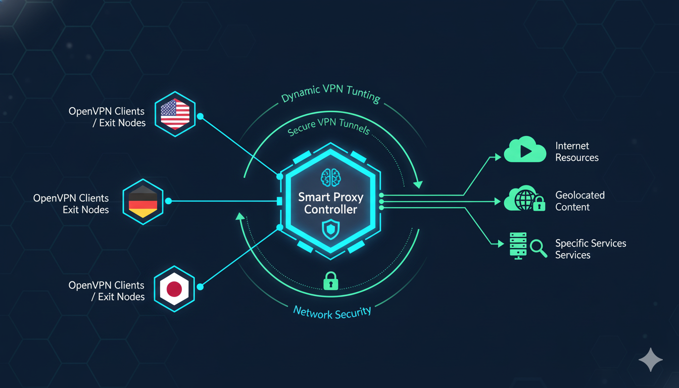 利用 Xray + OpenVPN 搭建多出口智能代理